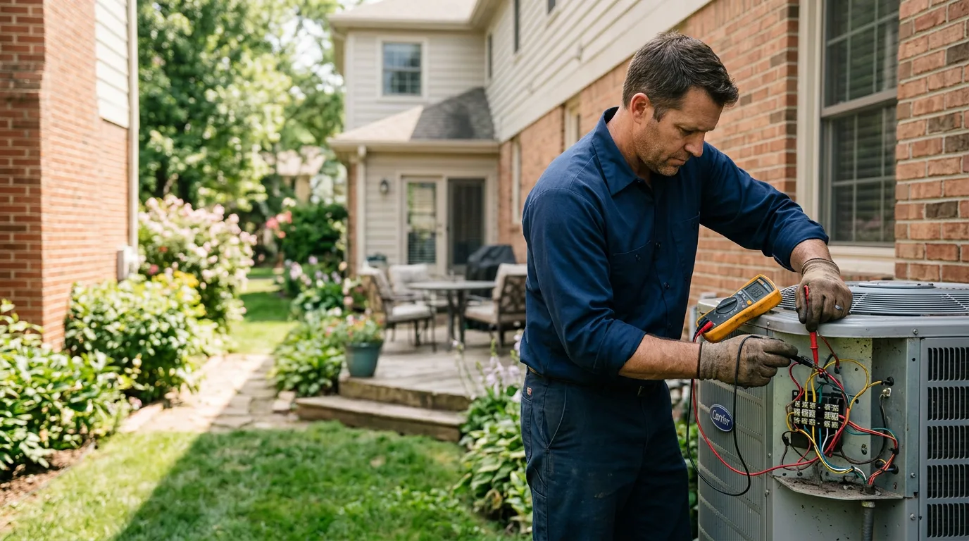 HVAC technician working near Grayling, MI